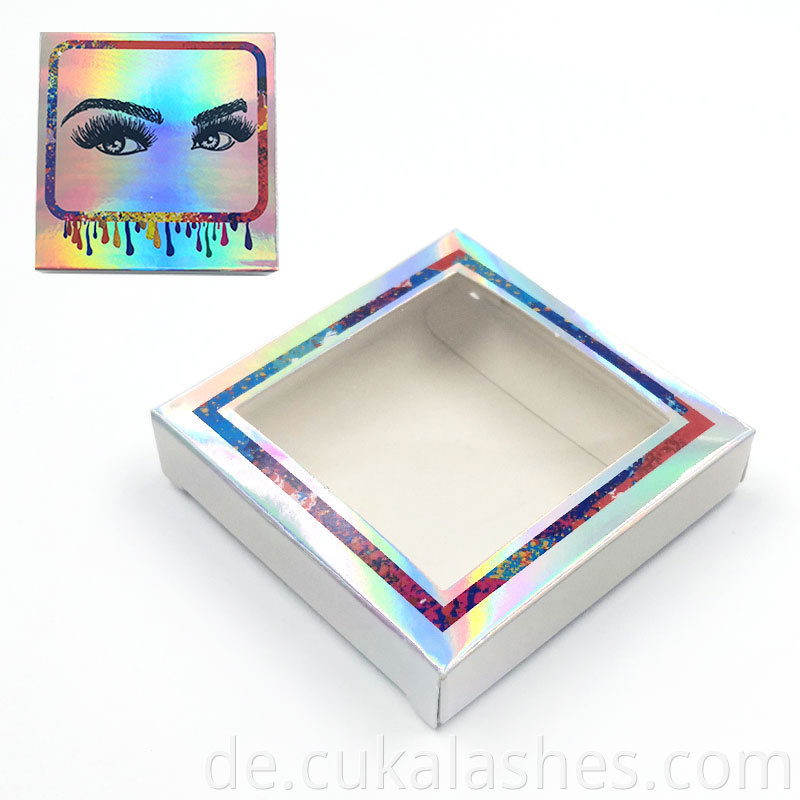 Square Holographic Lash Box